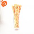 Halloween Black Bat White Ghost Orange Paper Straws 500 pcs