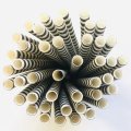 Horizontal Thin Stripe Black Circle Paper Straws 500 Pcs
