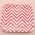 7" Red Chevron Square Paper Plates 60pcs 7" Red Chevron Square Paper Plates 60pcs