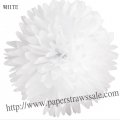 8" and 14" Paper Pom Pom Tissue White 20pcs