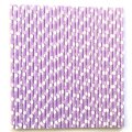 White Polka Dot Lilac Lavender Paper Straws 500 Pcs