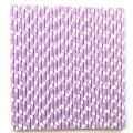 White Polka Dot Lilac Lavender Paper Straws 500 Pcs