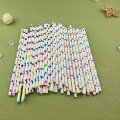 Metallic Colorful Rainbow Foil Star Paper Straws 500 pcs
