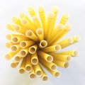 Horizontal Stripe Yellow Circle Paper Straws 500 Pcs