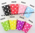 480pcs 90Z White Dot Paper Drinking Cups Mixed 8 Colors 480pcs 90Z White Dot Paper Drinking Cups Mixed 8 Colors