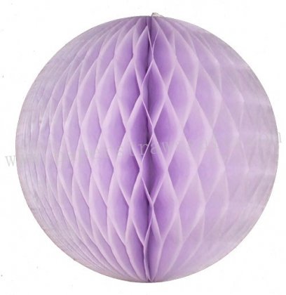 Lilac Tissue Paper Honeycomb Balls 20pcs