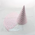 48pcs Pink Chevron Paper Party Hats 48pcs Pink Chevron Paper Party Hats