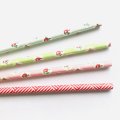 100 Pcs/Box Mixed Garden Flower Rose Bouquet Paper Straws