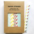 100 Pcs/Box Mixed Wonderland Adventures Party Paper Straws