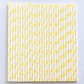 100 Pcs/Box Fruit Yellow Lemon Paper Straws