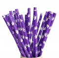 Halloween White Ghost Purple Paper Straws 500 Pcs Halloween White Ghost Purple Paper Straws 500 Pcs