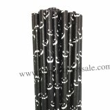 Crazy Jacks Black Halloween Paper Straws 500pcs