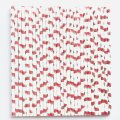 100 Pcs/Box Fruit Green Red Watermelon Paper Straws