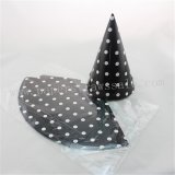48pcs Black Paper Party Hats White Polka Dot 48pcs Black Paper Party Hats White Polka Dot