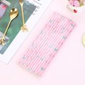 Sea Horse Scallop Mermaid Light Pink Paper Straws 500 pcs