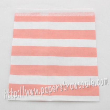 Pink Sailor Striped Paper Favor Bags 400pcs [pfbags012]