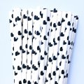 Black Heart Party Paper Straws 500 Pcs Black Heart Party Paper Straws 500 Pcs