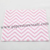 Pink Chevron Print Paper Napkins 300pcs