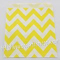 Yellow Wide Chevron Paper Favor Bags 400pcs