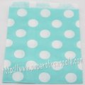 Light Blue Polka Dot Paper Favor Bags 400pcs