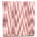Horizontal Stripe Dark Red Circle Paper Straws 500 Pcs