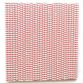 Horizontal Stripe Dark Red Circle Paper Straws 500 Pcs