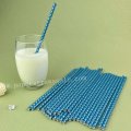 Blue Silver Foil Fish Tail Mermaid Scale Paper Straws 500 pcs