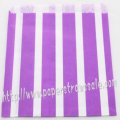 Purple Vertical Striped Paper Favor Bags 400pcs Purple Vertical Striped Paper Favor Bags 400pcs