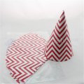 48pcs Red Chevron Paper Party Hats 48pcs Red Chevron Paper Party Hats