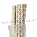 Paper Straws Gold Damask Printed 500pcs