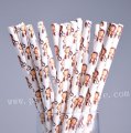 Cute Doll Toy Little Monkey Paper Straws 500pcs