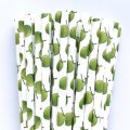 100 Pcs/Box Fruit Summer Party Green Coconut Paper Straws
