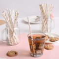 100 Pcs/Box Mixed Metallic Foil Horse Pony Paper Straws