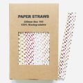 100 Pcs/Box Mixed Metallic Foil Heart Paper Straws 100 Pcs/Box Mixed Metallic Foil Heart Paper Straws