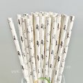 Horse Paper Straws White Metallic Silver Foil 500 pcs Horse Paper Straws White Metallic Silver Foil 500 pcs