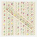 100 Pcs/Box Mixed Pink Gold Flower Garden Party Paper Straws