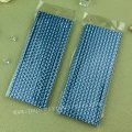 Blue Silver Foil Fish Tail Mermaid Scale Paper Straws 500 pcs