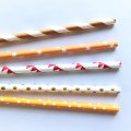 100 Pcs/Box Mixed Fall Autumn Harvest Party Paper Straws