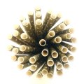 White Swiss Dot Gold Paper Straws 500 Pcs