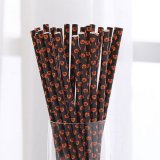 Halloween Pumpkin Grimace Paper Straws 500 pcs