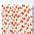 Joy Smile Orange Emoji Jelly Smiley Paper Straws 500 Pcs