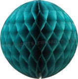 Teal Tissue Paper Honeycomb Balls 20pcs