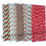 New Christmas Paper Straws 1500pcs Mixed 5 Design