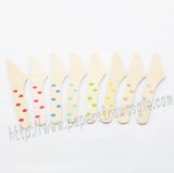 Polka Dot Wooden Knives 400pcs Mixed 8 Colors Polka Dot Wooden Knives 400pcs Mixed 8 Colors