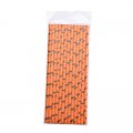 Halloween Black Green Bat Orange Paper Straws 500 pcs