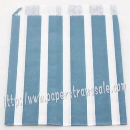 Navy Vertical Striped Paper Favor Bags 400pcs [pfbags069]