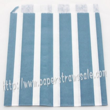 Navy Vertical Striped Paper Favor Bags 400pcs