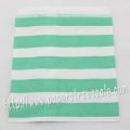 Aqua Sailor Striped Paper Favor Bags 400pcs Aqua Sailor Striped Paper Favor Bags 400pcs