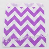 Purple Wide Chevron Paper Favor Bags 400pcs