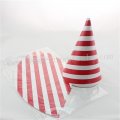 48pcs Red Striped Paper Party Hats 48pcs Red Striped Paper Party Hats